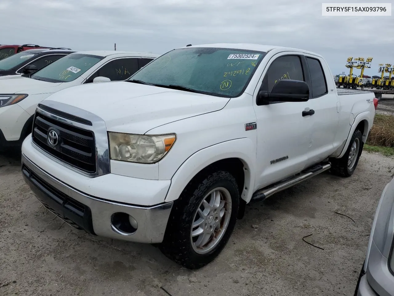 2010 Toyota Tundra Double Cab Sr5 VIN: 5TFRY5F15AX093796 Lot: 75302524