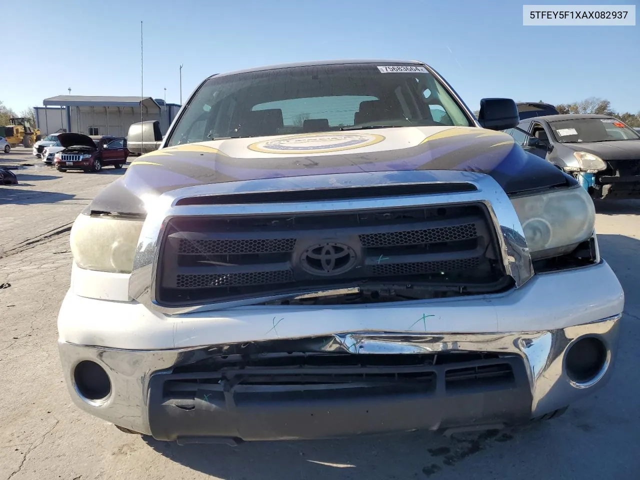 2010 Toyota Tundra Crewmax Sr5 VIN: 5TFEY5F1XAX082937 Lot: 75683664