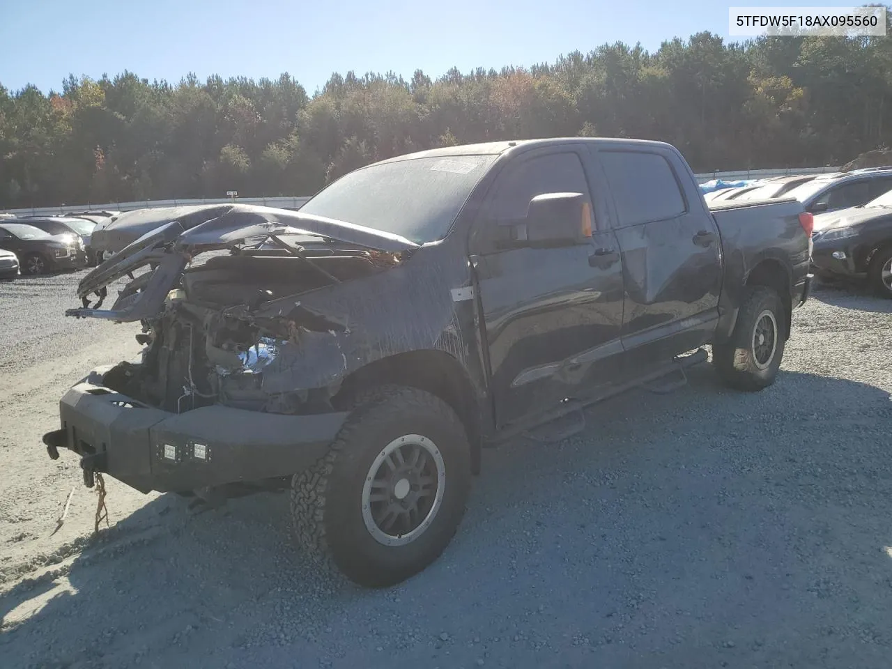 2010 Toyota Tundra Crewmax Sr5 VIN: 5TFDW5F18AX095560 Lot: 75760074