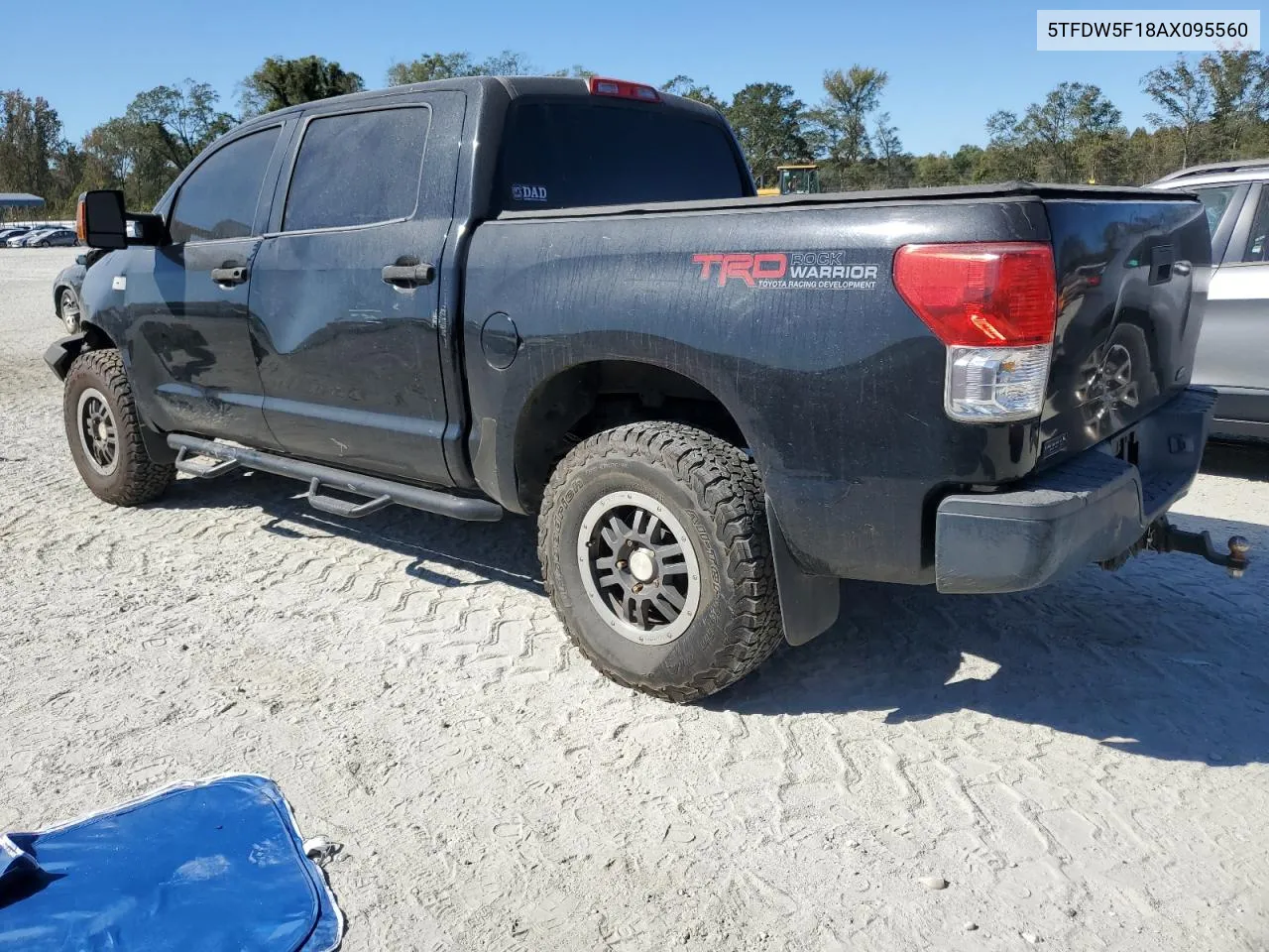 2010 Toyota Tundra Crewmax Sr5 VIN: 5TFDW5F18AX095560 Lot: 75760074