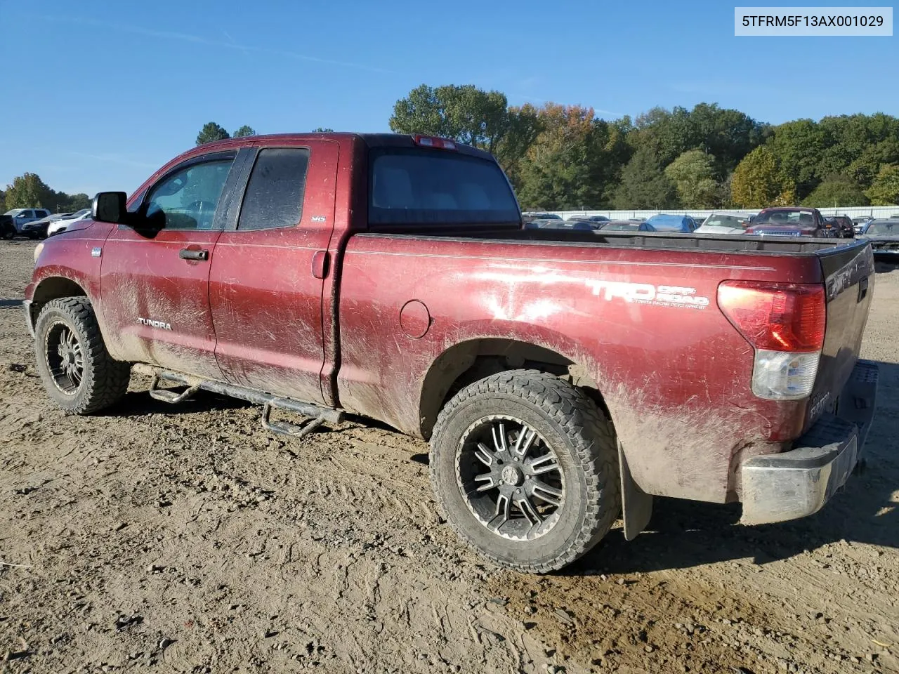 2010 Toyota Tundra Double Cab Sr5 VIN: 5TFRM5F13AX001029 Lot: 76528524