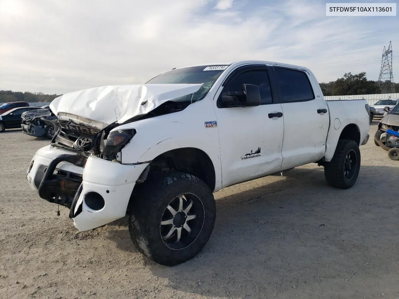 2010 Toyota Tundra Crewmax Sr5 VIN: 5TFDW5F10AX113601 Lot: 76533734