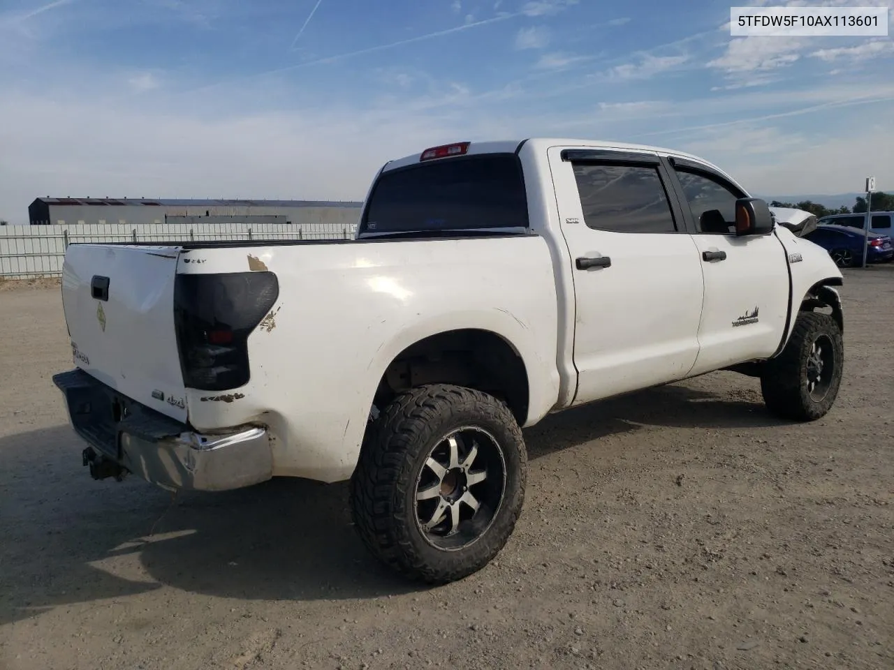 2010 Toyota Tundra Crewmax Sr5 VIN: 5TFDW5F10AX113601 Lot: 76533734