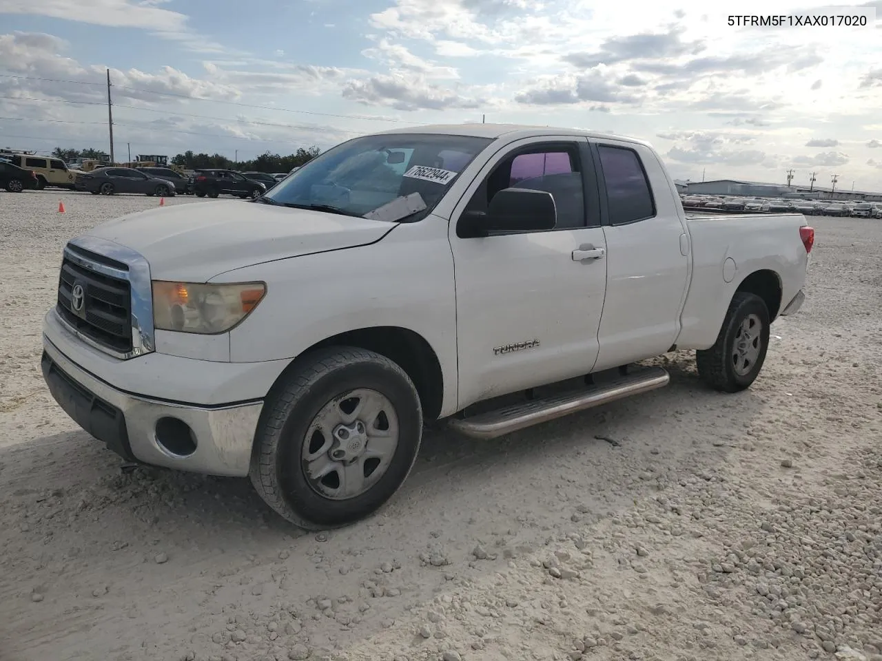 2010 Toyota Tundra Double Cab Sr5 VIN: 5TFRM5F1XAX017020 Lot: 76622944