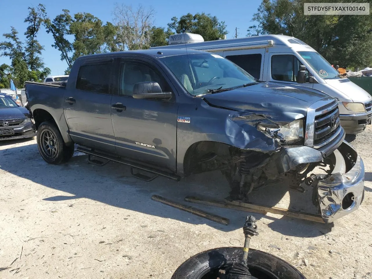 2010 Toyota Tundra Crewmax Sr5 VIN: 5TFDY5F1XAX100140 Lot: 76708584