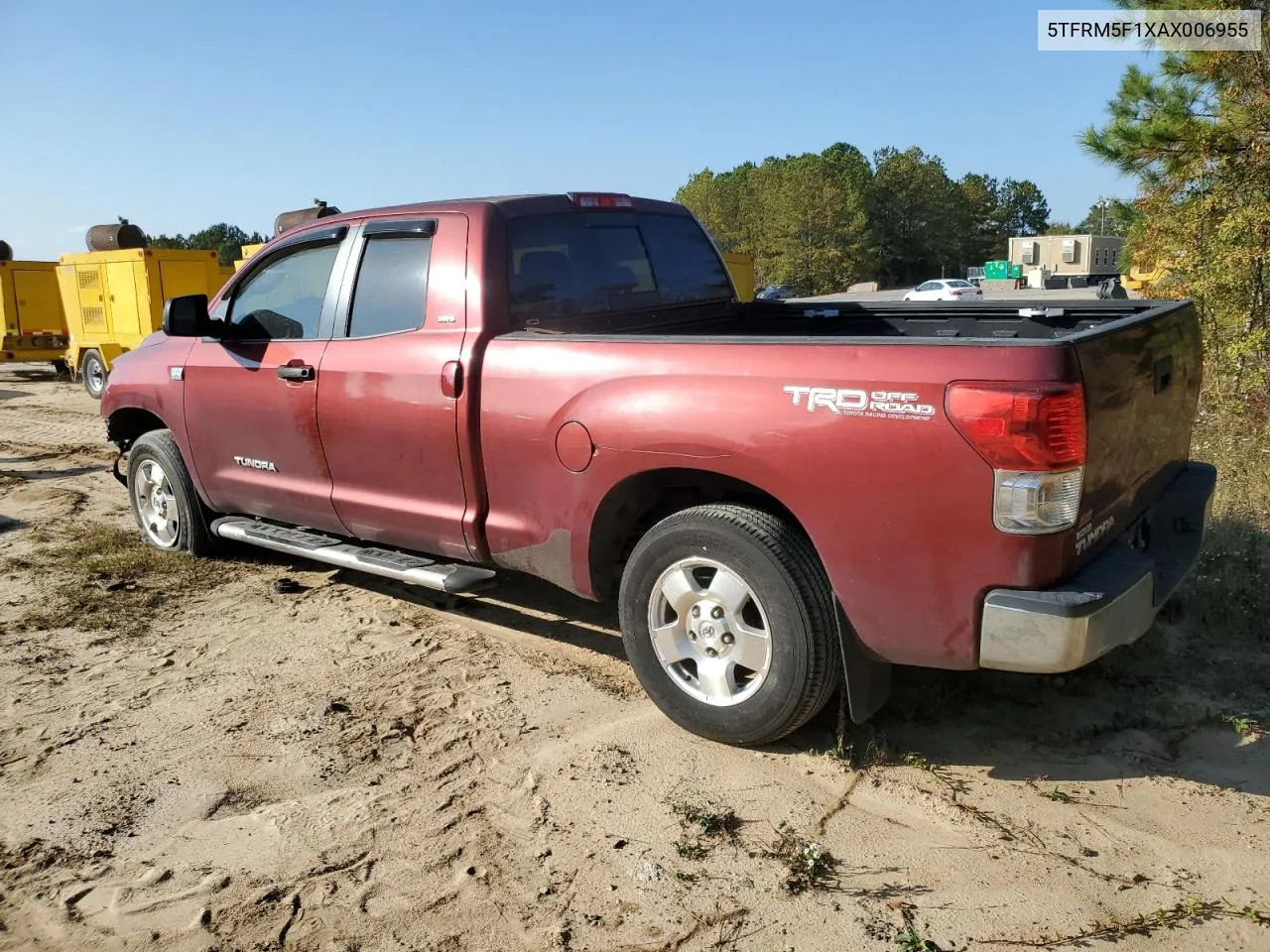 2010 Toyota Tundra Double Cab Sr5 VIN: 5TFRM5F1XAX006955 Lot: 76777244