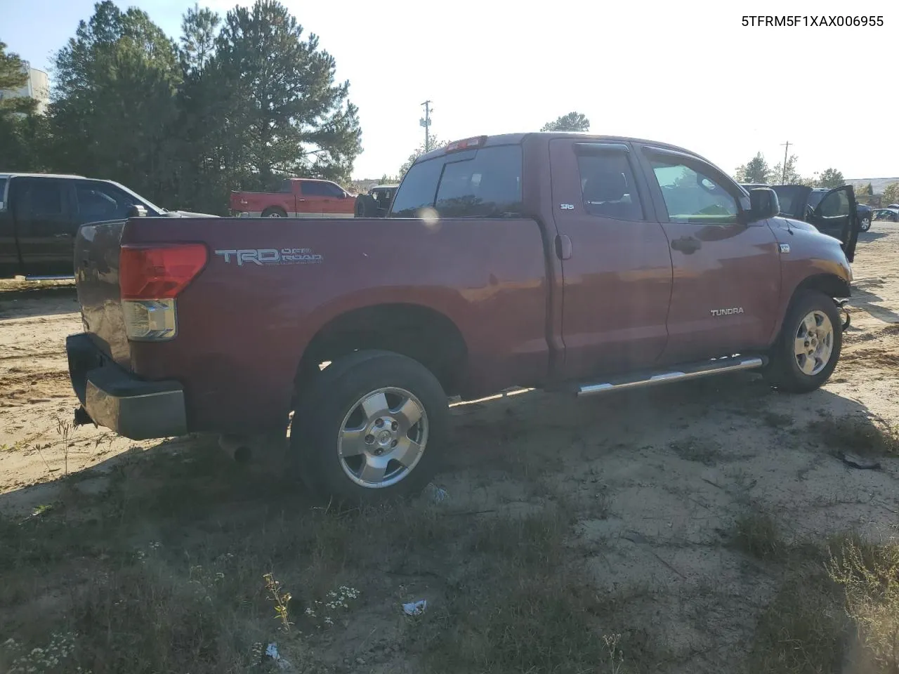 2010 Toyota Tundra Double Cab Sr5 VIN: 5TFRM5F1XAX006955 Lot: 76777244