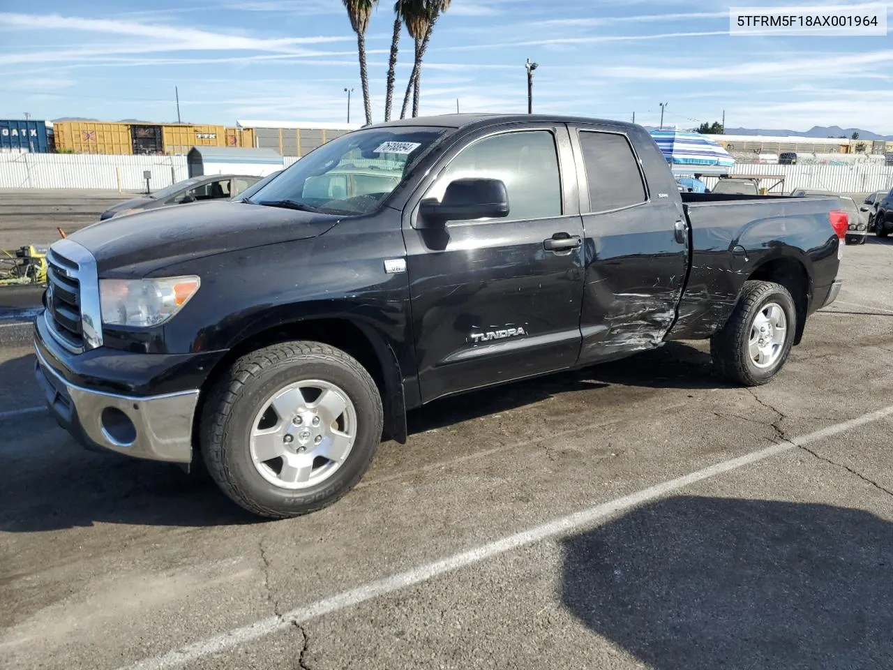 2010 Toyota Tundra Double Cab Sr5 VIN: 5TFRM5F18AX001964 Lot: 76788994