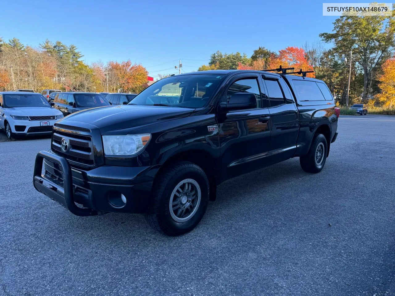 2010 Toyota Tundra Double Cab Sr5 VIN: 5TFUY5F10AX148679 Lot: 76807324