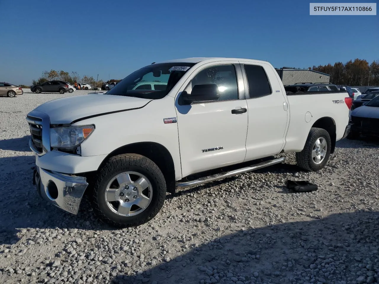 2010 Toyota Tundra Double Cab Sr5 VIN: 5TFUY5F17AX110866 Lot: 76913594