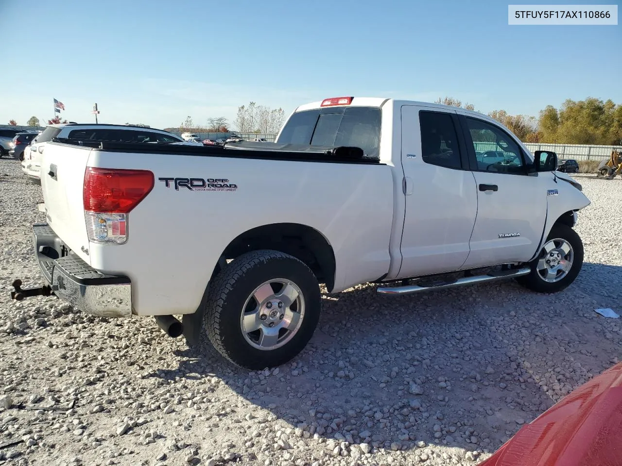 2010 Toyota Tundra Double Cab Sr5 VIN: 5TFUY5F17AX110866 Lot: 76913594