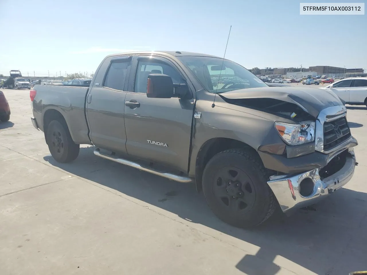 2010 Toyota Tundra Double Cab Sr5 VIN: 5TFRM5F10AX003112 Lot: 76980034