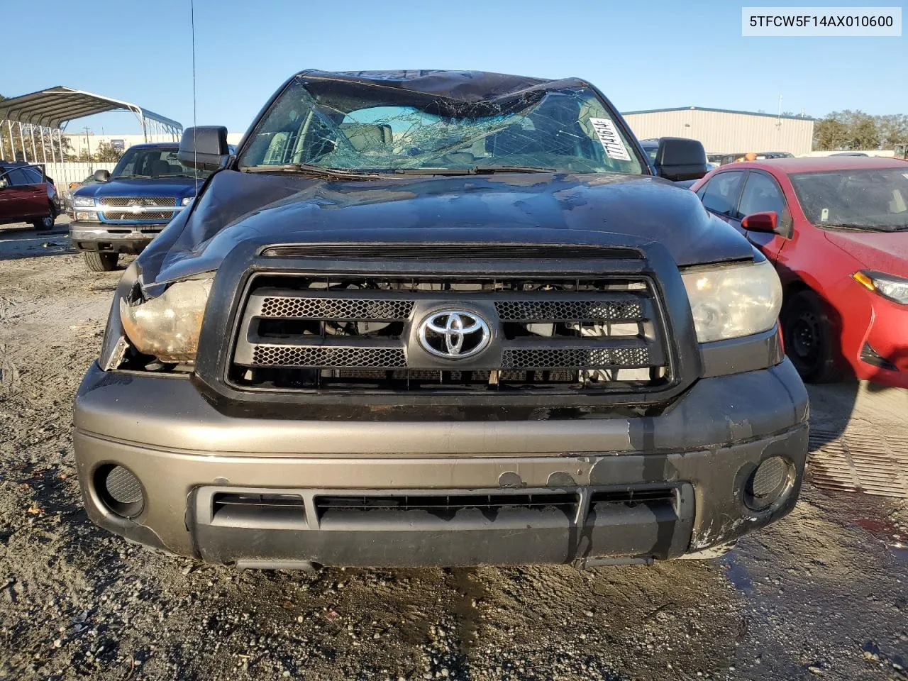 2010 Toyota Tundra Double Cab Sr5 VIN: 5TFCW5F14AX010600 Lot: 77141614