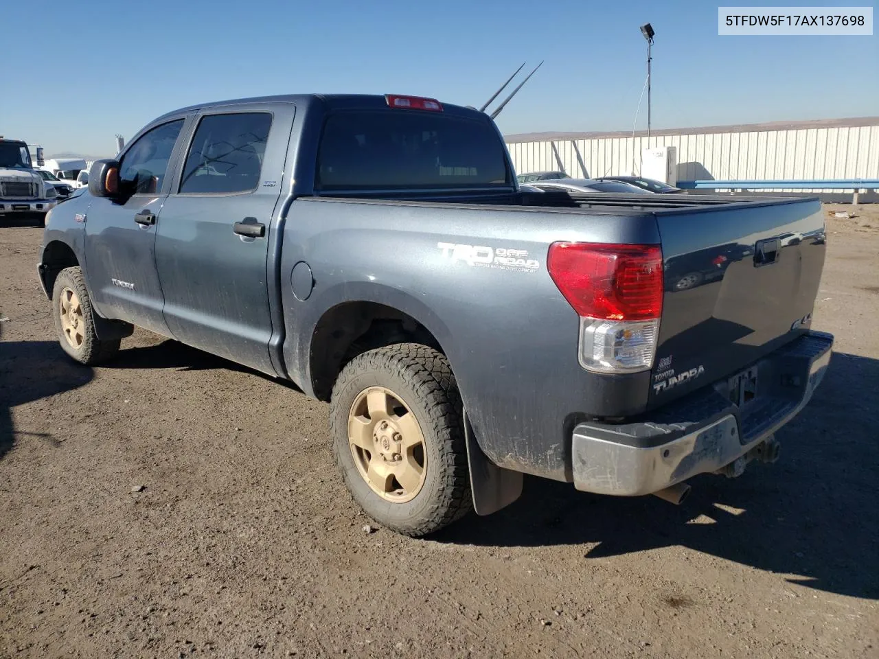 2010 Toyota Tundra Crewmax Sr5 VIN: 5TFDW5F17AX137698 Lot: 77196784