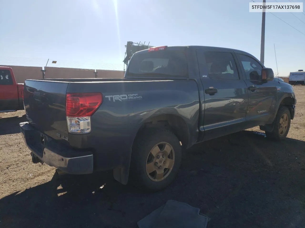 5TFDW5F17AX137698 2010 Toyota Tundra Crewmax Sr5