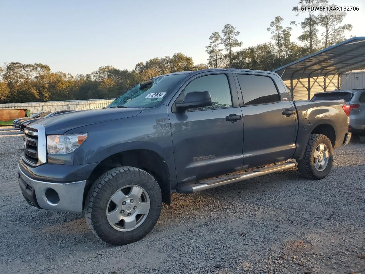 2010 Toyota Tundra Crewmax Sr5 VIN: 5TFDW5F1XAX132706 Lot: 77459834