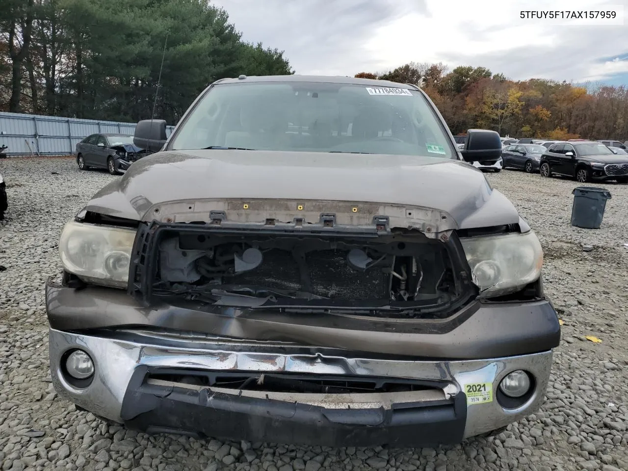 2010 Toyota Tundra Double Cab Sr5 VIN: 5TFUY5F17AX157959 Lot: 77784934