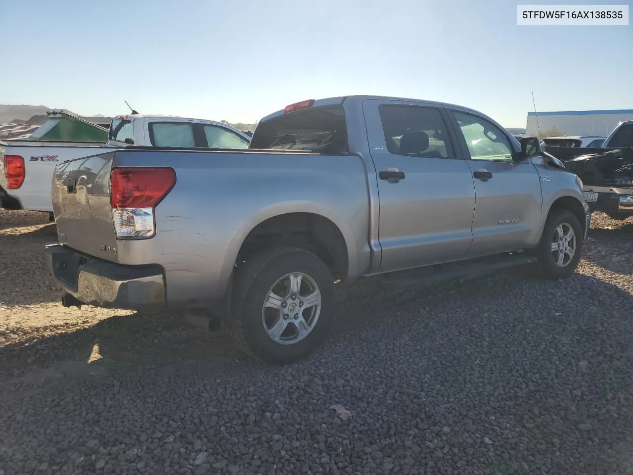 2010 Toyota Tundra Crewmax Sr5 VIN: 5TFDW5F16AX138535 Lot: 77824494