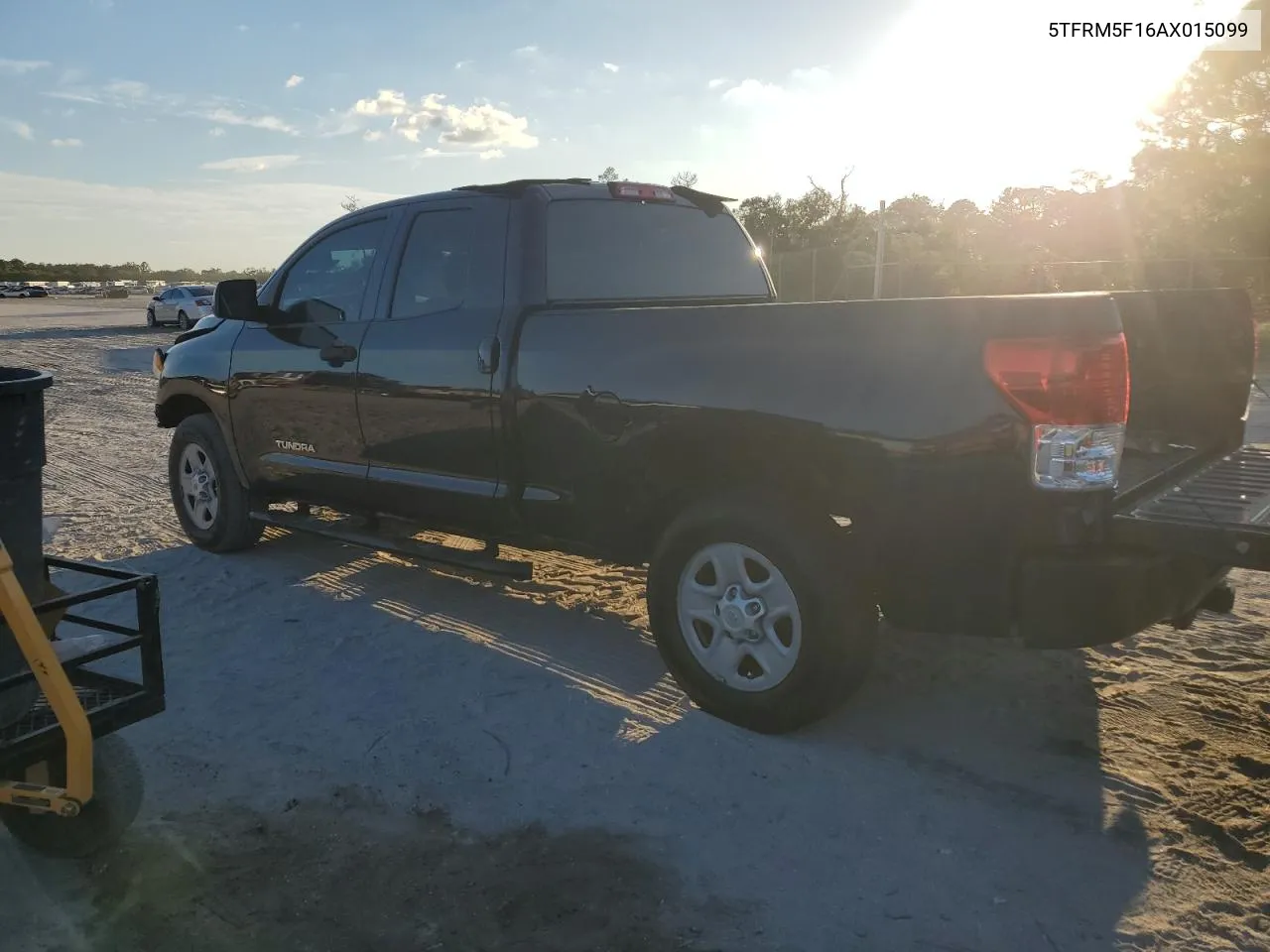 2010 Toyota Tundra Double Cab Sr5 VIN: 5TFRM5F16AX015099 Lot: 77987474