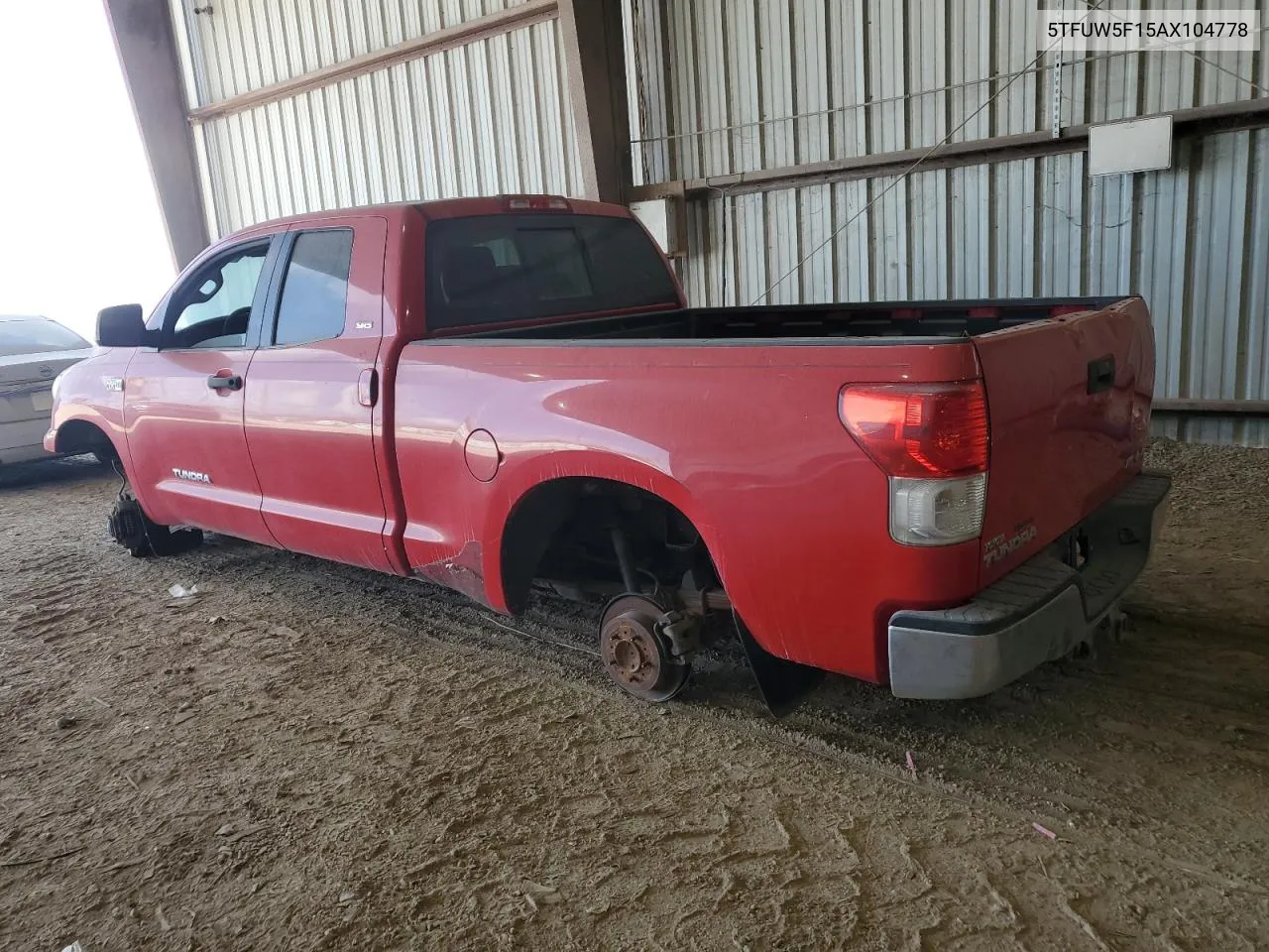 2010 Toyota Tundra Double Cab Sr5 VIN: 5TFUW5F15AX104778 Lot: 78052194