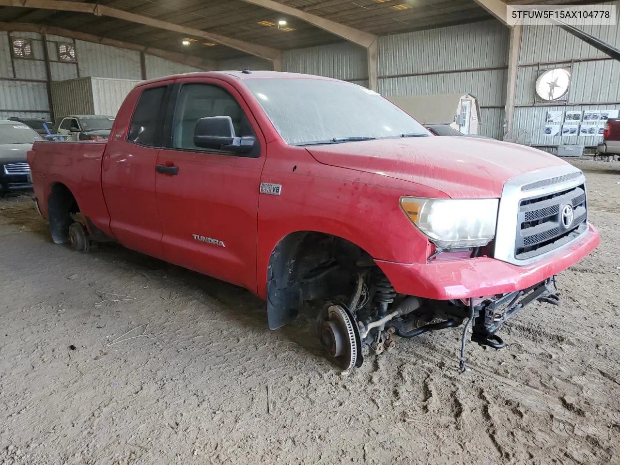 2010 Toyota Tundra Double Cab Sr5 VIN: 5TFUW5F15AX104778 Lot: 78052194