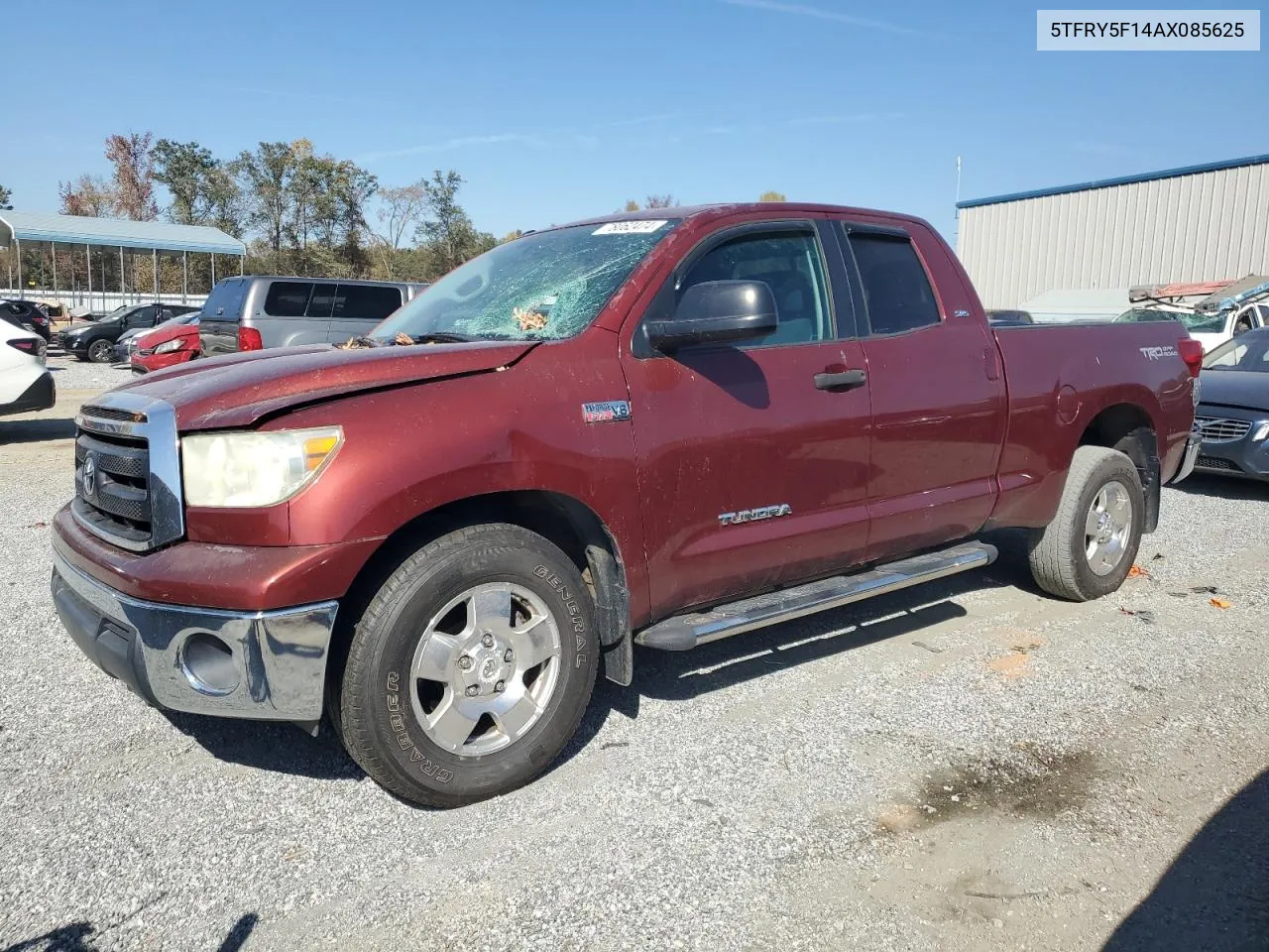 2010 Toyota Tundra Double Cab Sr5 VIN: 5TFRY5F14AX085625 Lot: 78062474