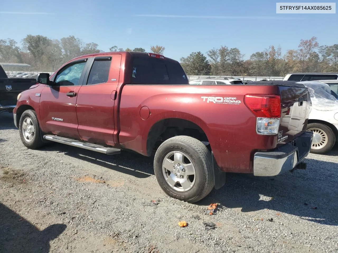 2010 Toyota Tundra Double Cab Sr5 VIN: 5TFRY5F14AX085625 Lot: 78062474