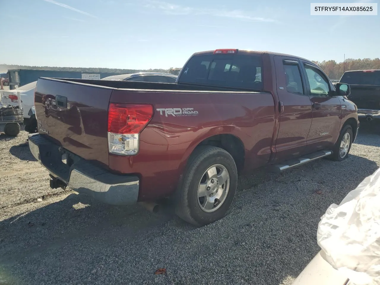 2010 Toyota Tundra Double Cab Sr5 VIN: 5TFRY5F14AX085625 Lot: 78062474