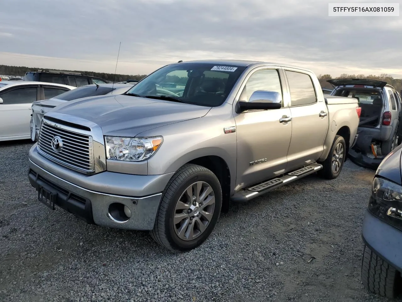 2010 Toyota Tundra Crewmax Limited VIN: 5TFFY5F16AX081059 Lot: 79244804