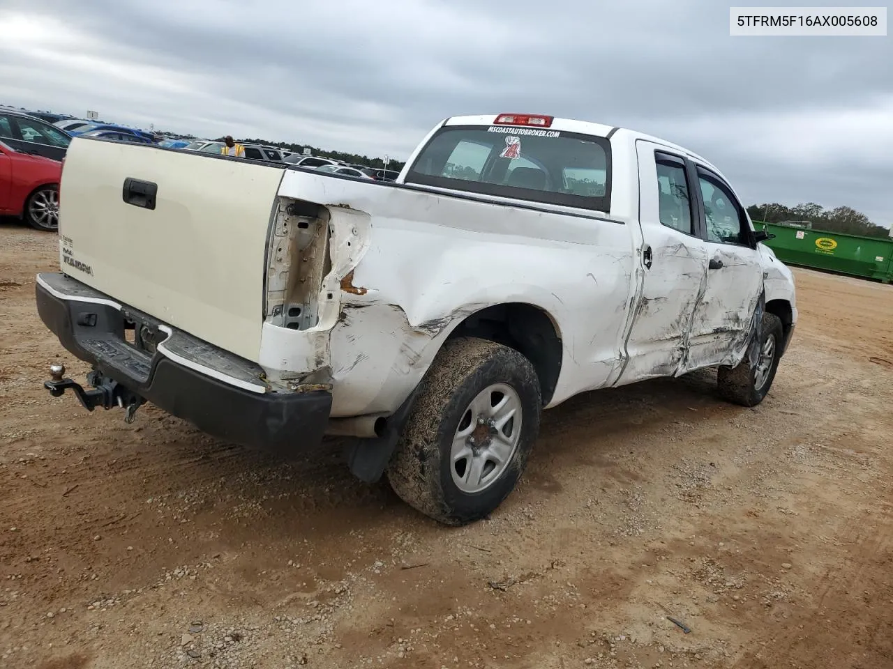 2010 Toyota Tundra Double Cab Sr5 VIN: 5TFRM5F16AX005608 Lot: 79253094