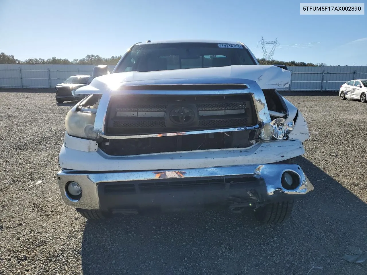 2010 Toyota Tundra Double Cab Sr5 VIN: 5TFUM5F17AX002890 Lot: 79316764