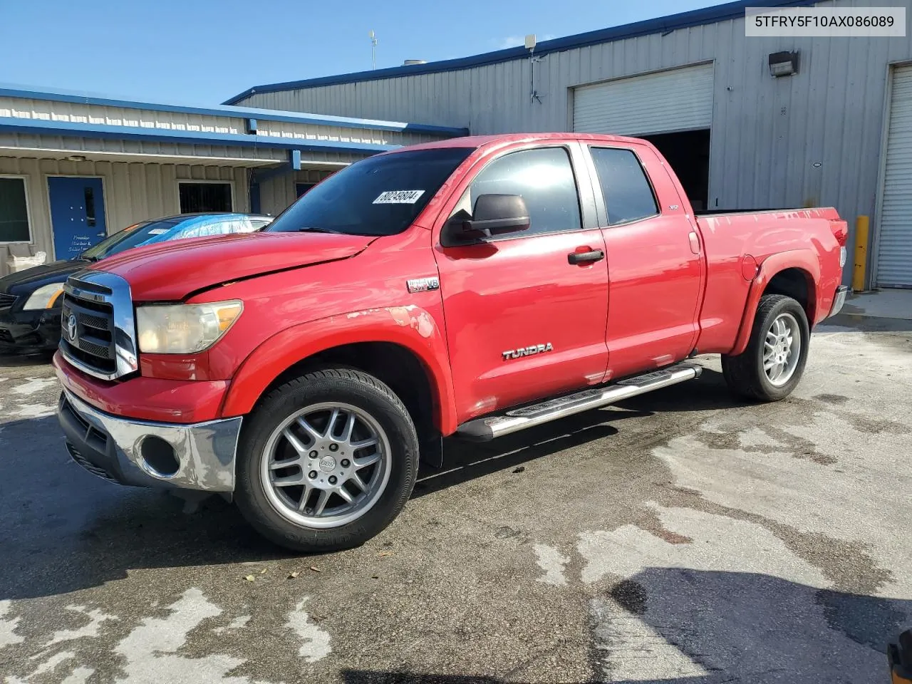 2010 Toyota Tundra Double Cab Sr5 VIN: 5TFRY5F10AX086089 Lot: 80249804