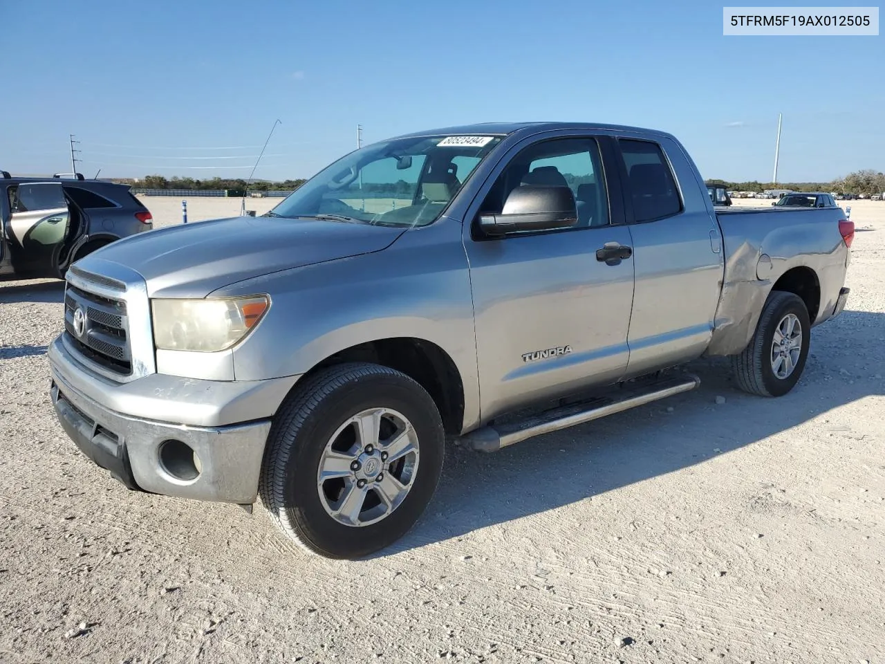 2010 Toyota Tundra Double Cab Sr5 VIN: 5TFRM5F19AX012505 Lot: 80523494