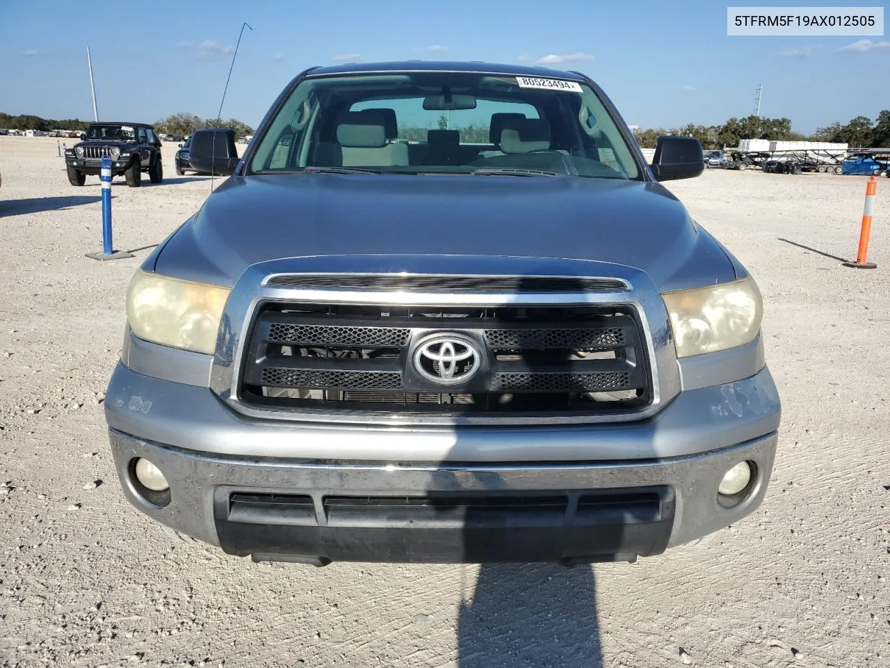 2010 Toyota Tundra Double Cab Sr5 VIN: 5TFRM5F19AX012505 Lot: 80523494