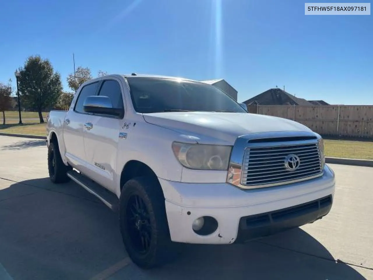 2010 Toyota Tundra Crewmax Limited VIN: 5TFHW5F18AX097181 Lot: 81275624