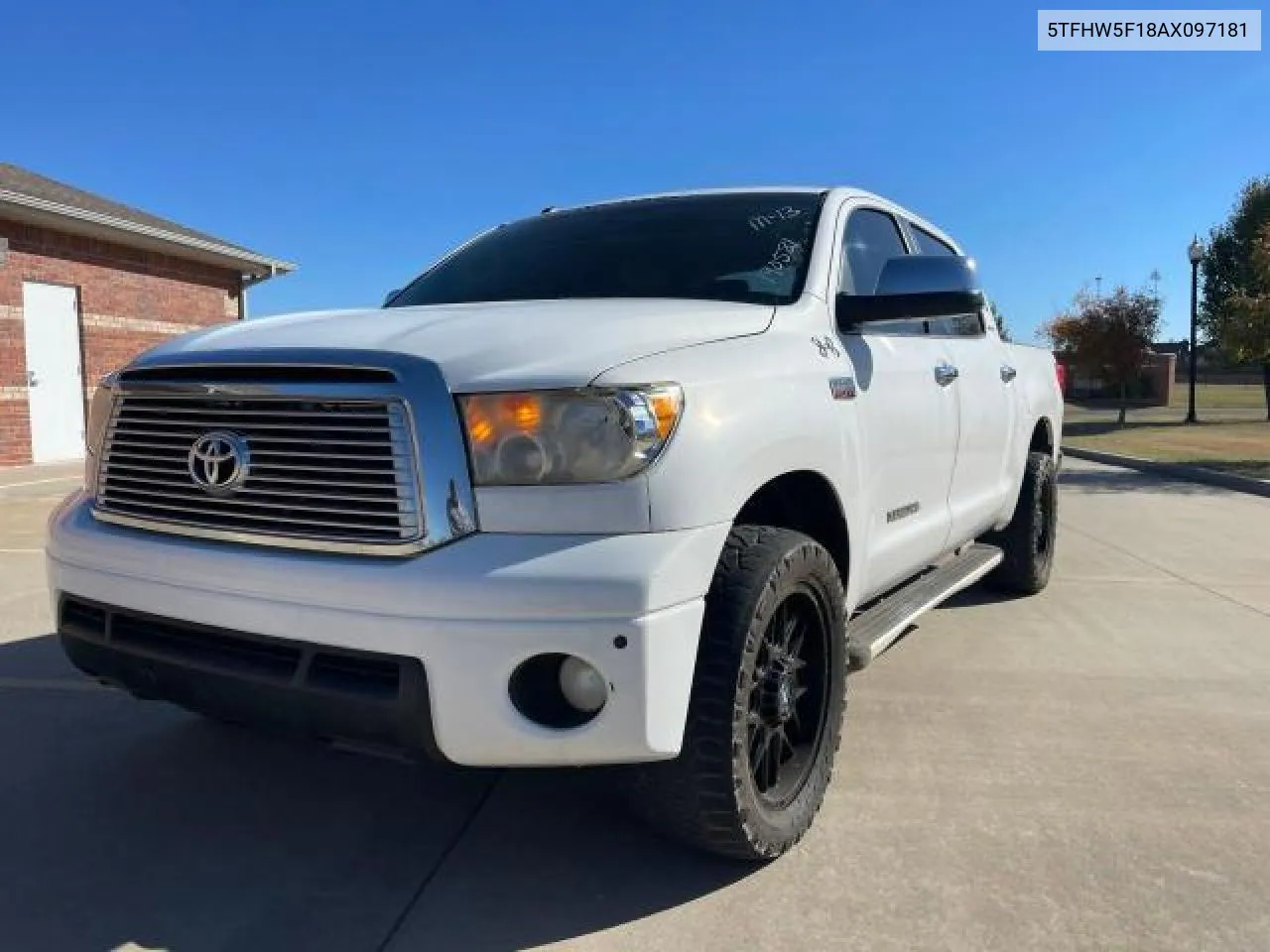 2010 Toyota Tundra Crewmax Limited VIN: 5TFHW5F18AX097181 Lot: 81275624