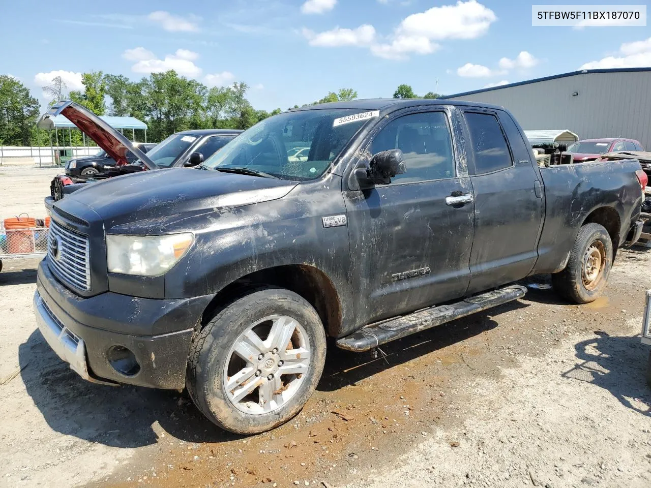 2011 Toyota Tundra Double Cab Limited VIN: 5TFBW5F11BX187070 Lot: 55593624