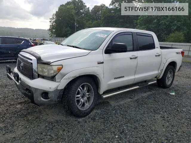 2011 Toyota Tundra Crewmax Sr5 VIN: 5TFDW5F17BX166166 Lot: 61400554