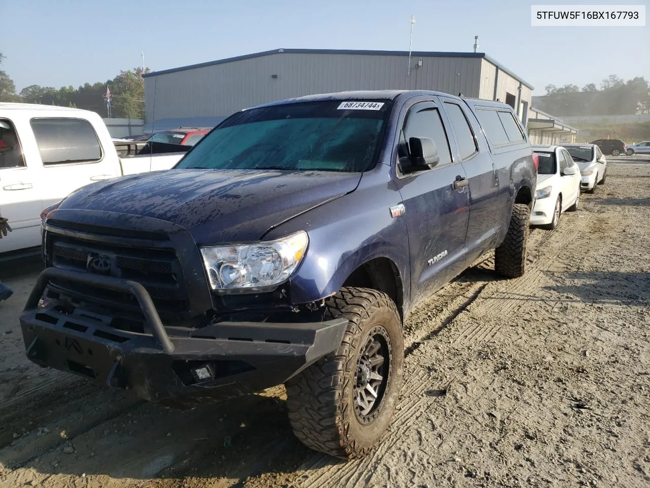 2011 Toyota Tundra Double Cab Sr5 VIN: 5TFUW5F16BX167793 Lot: 68734744