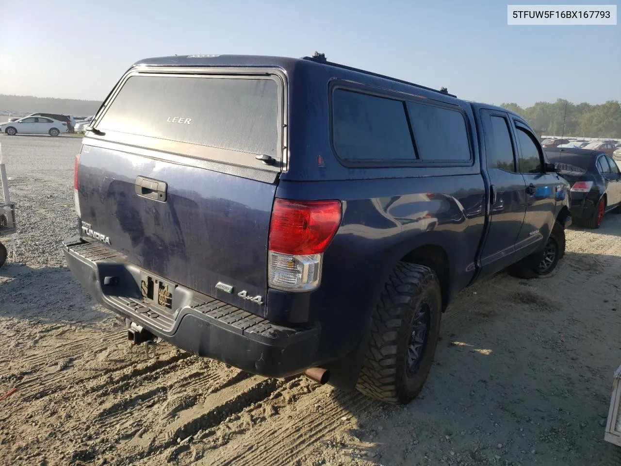 2011 Toyota Tundra Double Cab Sr5 VIN: 5TFUW5F16BX167793 Lot: 68734744