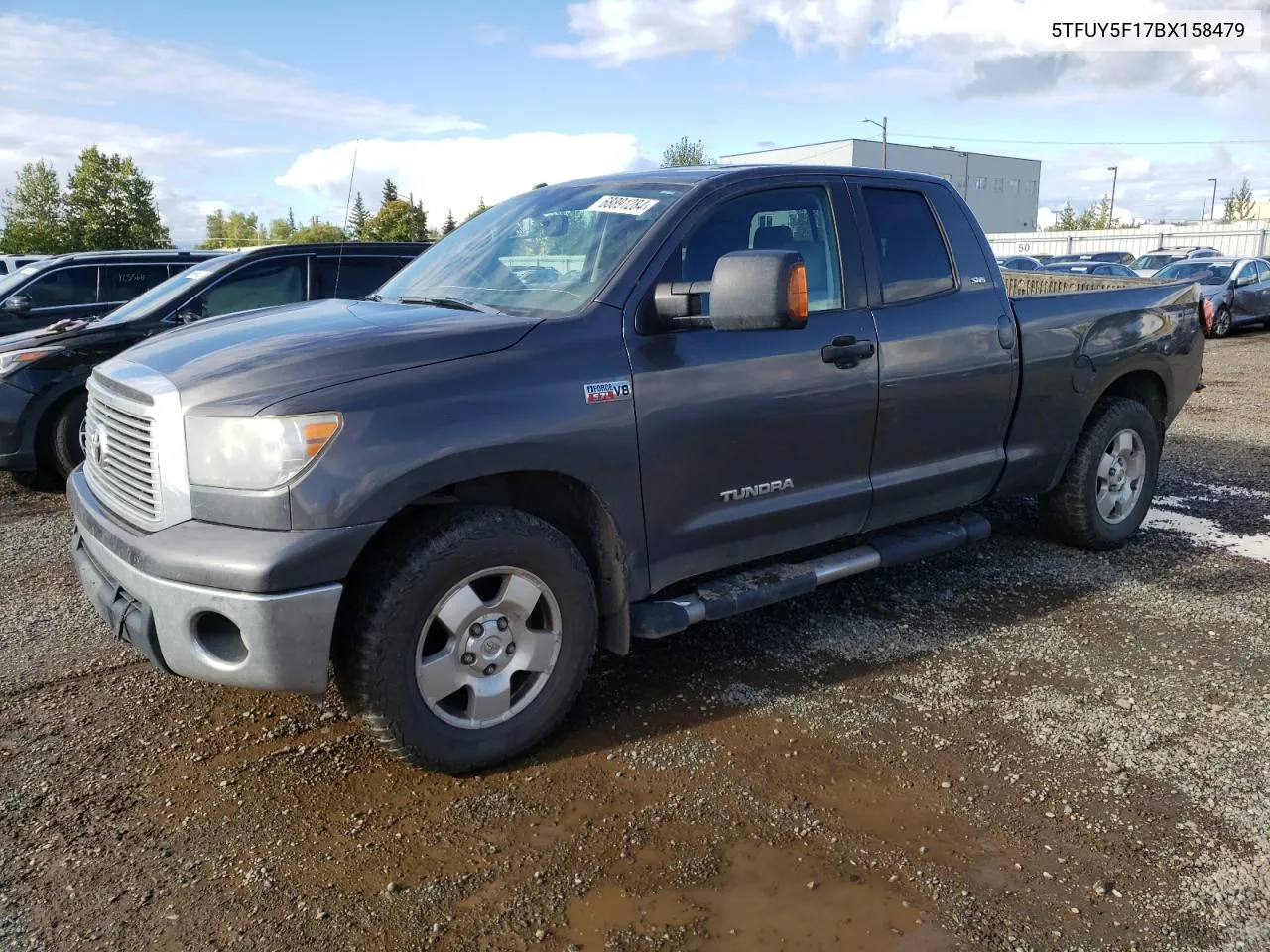 2011 Toyota Tundra Double Cab Sr5 VIN: 5TFUY5F17BX158479 Lot: 68891284