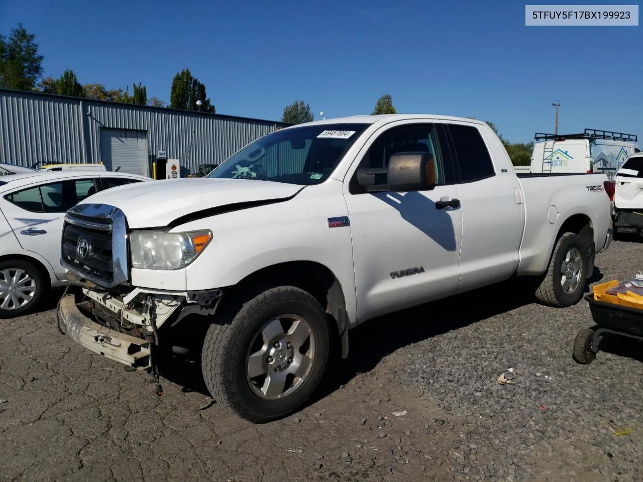 2011 Toyota Tundra Double Cab Sr5 VIN: 5TFUY5F17BX199923 Lot: 69487684