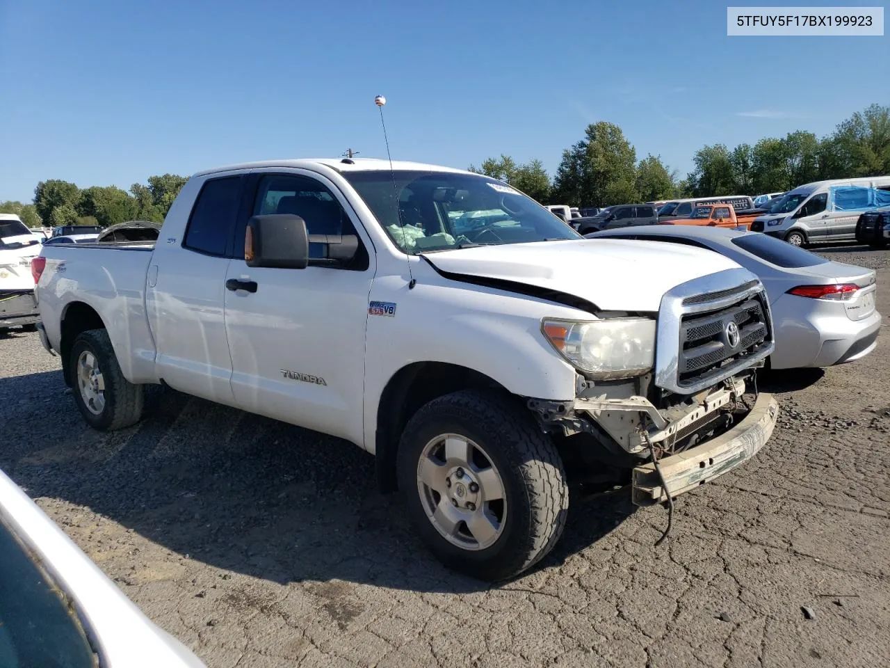 2011 Toyota Tundra Double Cab Sr5 VIN: 5TFUY5F17BX199923 Lot: 69487684