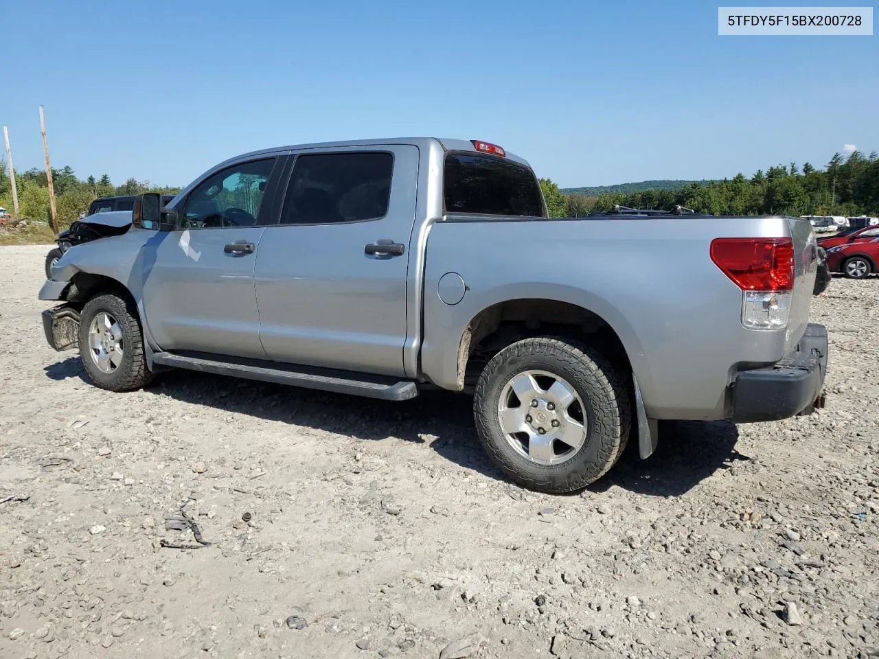 2011 Toyota Tundra Crewmax Sr5 VIN: 5TFDY5F15BX200728 Lot: 69950464