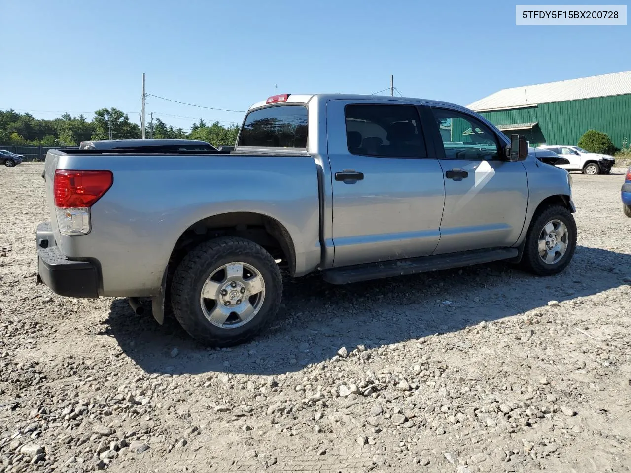 2011 Toyota Tundra Crewmax Sr5 VIN: 5TFDY5F15BX200728 Lot: 69950464