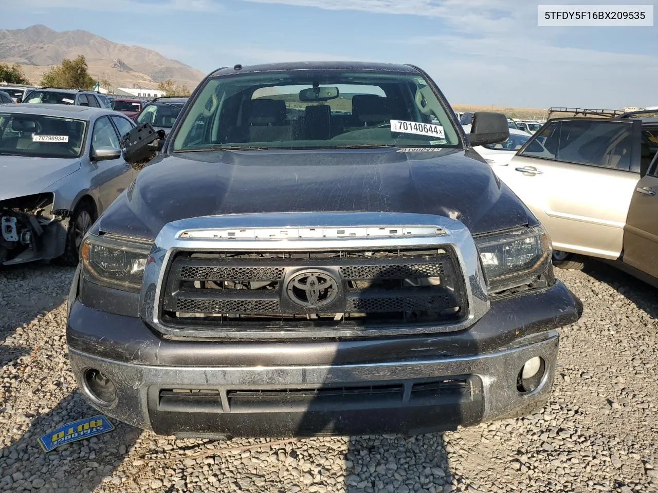 2011 Toyota Tundra Crewmax Sr5 VIN: 5TFDY5F16BX209535 Lot: 70140644