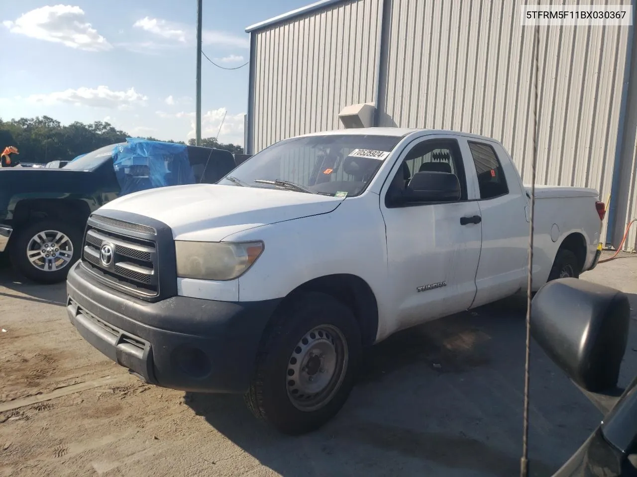 2011 Toyota Tundra Double Cab Sr5 VIN: 5TFRM5F11BX030367 Lot: 70525924