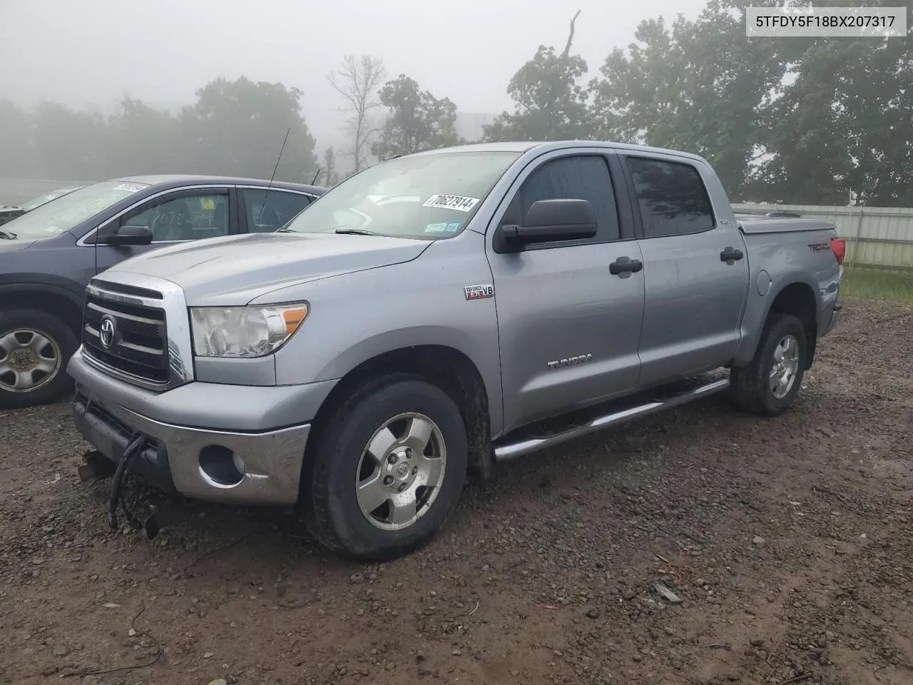 2011 Toyota Tundra Crewmax Sr5 VIN: 5TFDY5F18BX207317 Lot: 70627914