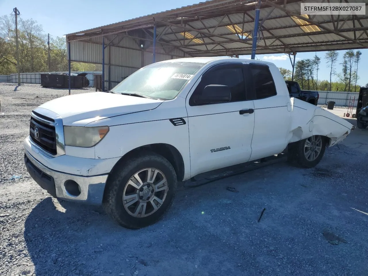 2011 Toyota Tundra Double Cab Sr5 VIN: 5TFRM5F12BX027087 Lot: 71426904