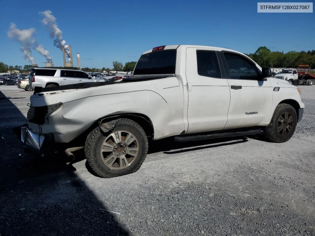 2011 Toyota Tundra Double Cab Sr5 VIN: 5TFRM5F12BX027087 Lot: 71426904